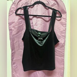 Wild Fable Black Camisole with Bow Accent